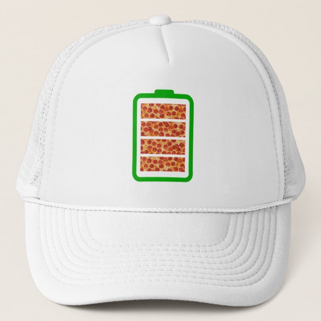 Boné Alimentado pela Pizza - Amantes de Pizza (Frente)