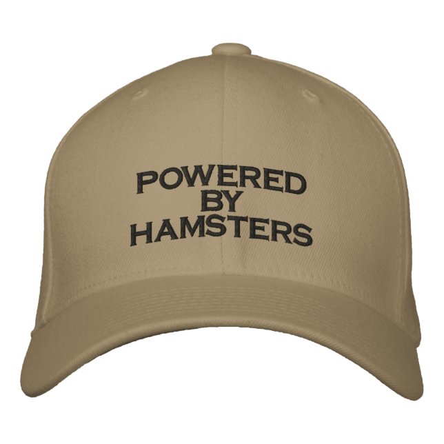 Boné ALIMENTADO POR HAMSTERS - chapéu (Frente)