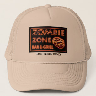 Boné Alimentos frescos do zombi no humor do Dia das