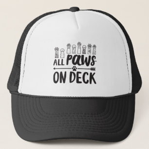 Boné All Paws on Deck-Vert Famous Dog Quotes Foster Dog