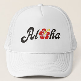 Boné Aloha Hibiscus - design do Havaí plano + suas idei