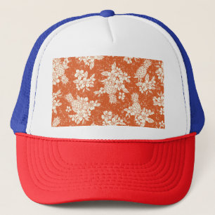 Boné Aloha Spirit: Hibiscus-Pineapple Harmony.