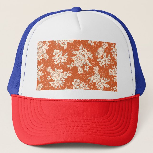 Boné Aloha Spirit: Hibiscus-Pineapple Harmony. (Frente)