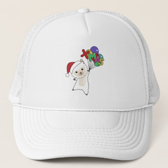 Boné Alpaca Felry Christmas Winter Animais Alpacas (Frente)
