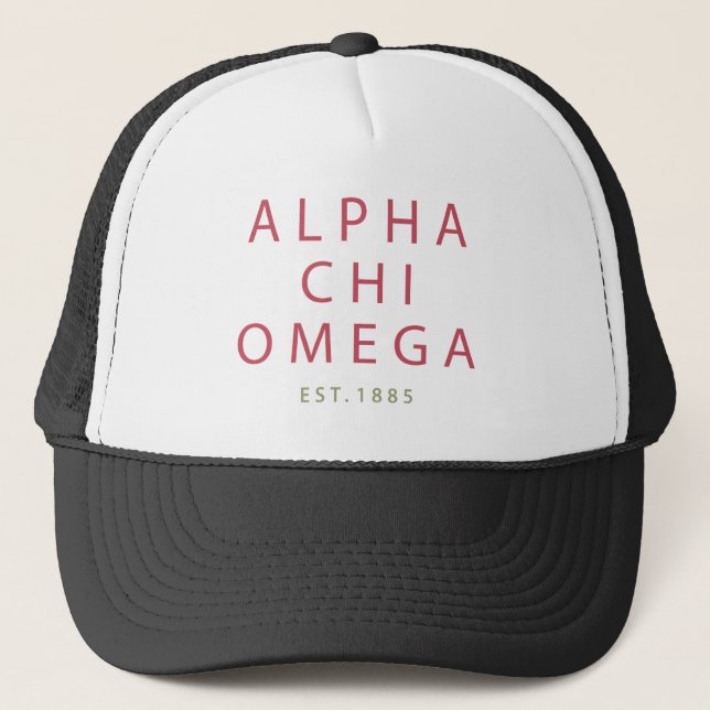 Boné Alpha Chi Omega | Fundada em 1885 (Frente)