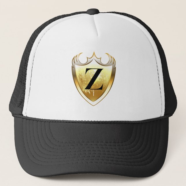 Boné Alpha Monograma Z - Estilo Artístico Diário (Frente)