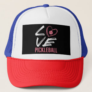 Boné Ama Pickleball Coração Picle Ball Mulheres Meninas