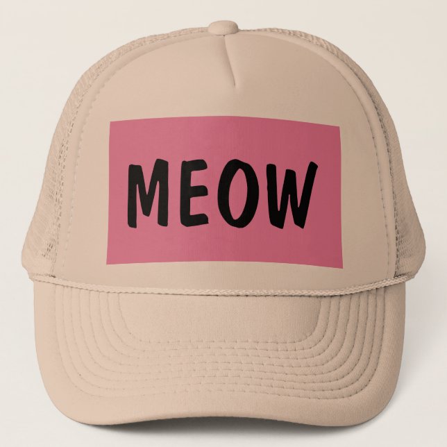 BONÉ AMANTE DE GATO CHAPÉUS DE BOLAS MIAV (Frente)