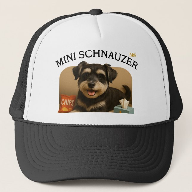 Boné Amantes de Cães Mini Schnauzer  (Frente)