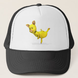Boné Amarelo Pig Árabe