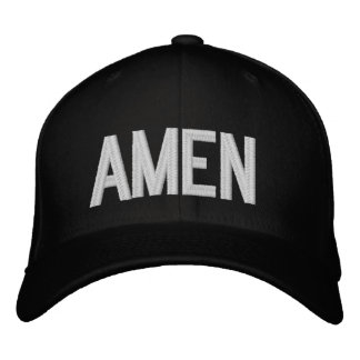 Boné AMEN Texto Simples e Negrito Fé Cristã 3
