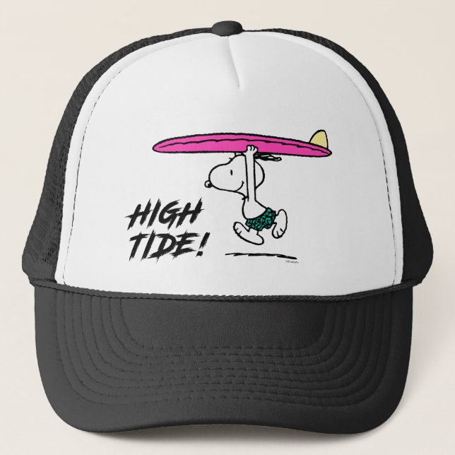 Boné Amendoins | Esnoopia a correr para o Surf (Frente)