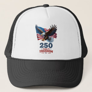 Boné América 250 Anos de Liberdade Águia Careca Bandeir