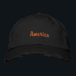Boné América 🇺 🇸 cabana negra para homens<br><div class="desc">América 🇺 Boné 🇸 cabana preta para a tenda do homem</div>