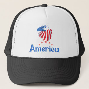 Boné America Eagle Trucker   Boné Patriótico  