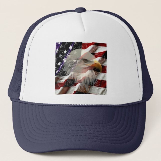 Boné American Eagle Flag Hat (Frente)
