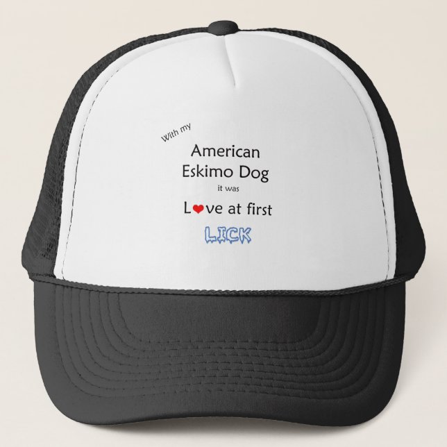 Boné American Eskimo Dog Lick Design (Frente)