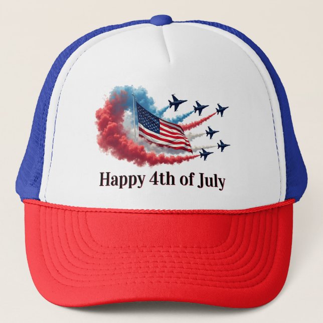Boné American Flag, 4 de julho (Frente)