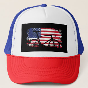 Boné American Flag Road Biking Cycling Roupa - Bicycl