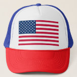Boné American Flag Trucker Hat United States of America<br><div class="desc">USA - United States of America - Flag - Patriotic - Independence Day - July 4th - Customizable - Choose / Add Your Unique Text / Color / Image - Make Your Special Gift - Resize and move or remove and add elements / image with customization tool. You can also...</div>