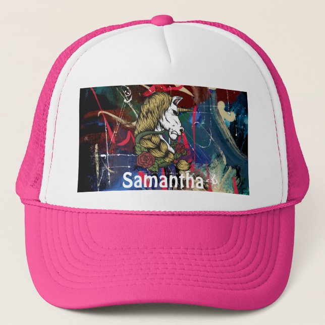 Boné AMERICAN GRAFFITTI WARRIOR Personalizado Unicórnio (Frente)