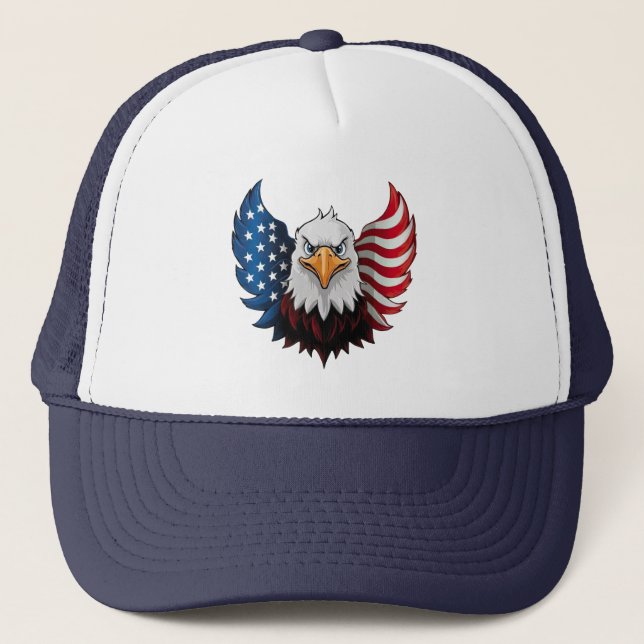 Boné American USA Eagle Flag (Frente)