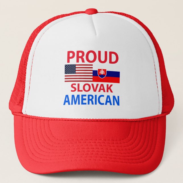 Boné Americano eslovaco orgulhoso (Frente)