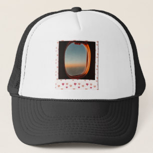 Boné Amo Janela de Avião ao Pôr do Sol – Som de Viagem