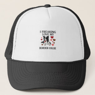 Boné Amo Muito Border Collie Corações_1