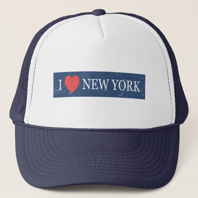 Boné Amo Nova Iorque - Desenho Cardíaco Clássico NYC So (Frente)