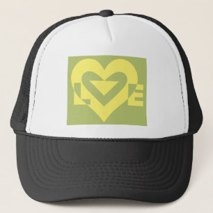 Boné Amor Amarelo em Sage Green