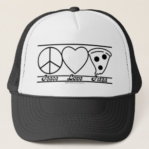 Boné Amor e pizza da paz
