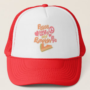 Boné Amor e tarte de abóbora da paz