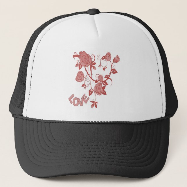Boné Amor Floral Rosa (Frente)