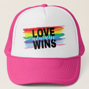 Boné Amor LGBTQIA sempre ganha, orgulho, arco-íris