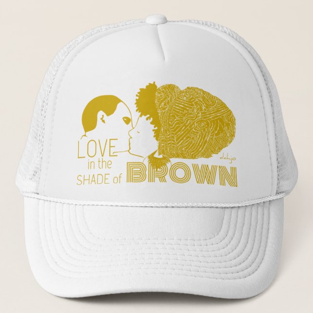 BONÉ AMOR MARROM DOURADO (Frente)