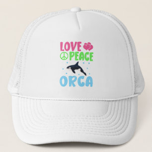 Boné Amor Paz Orca Cuja Fora Do Mar Orca