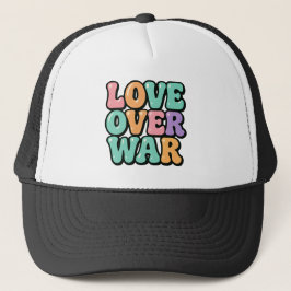 Boné Amor Sobre a Guerra Bolha Retro dos Anos 70