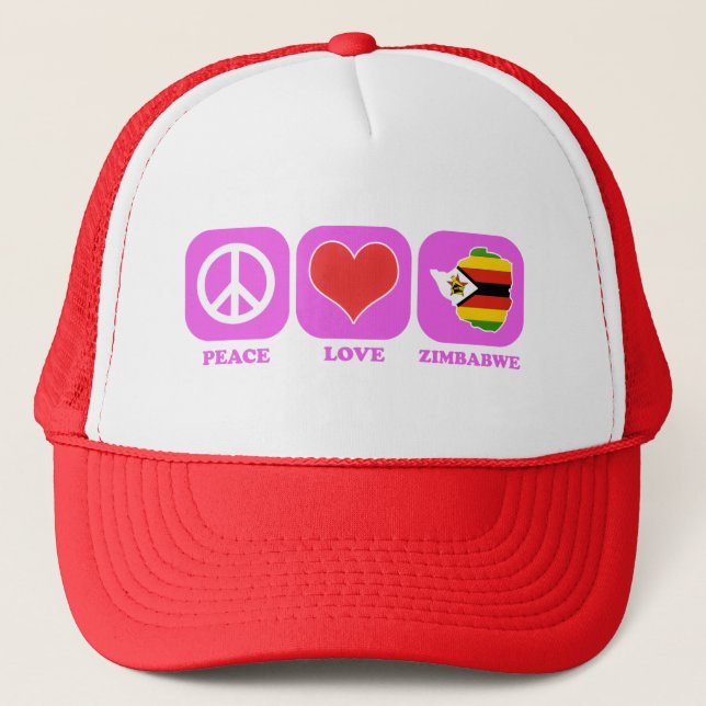 Boné Amor Zimbabwe da paz (Frente)