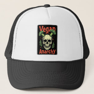 Boné Anarquia Vegana Caveira – Rebelião Alimentada por