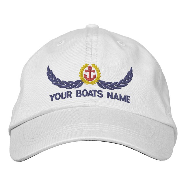 Boné Âncora e nome de barcos capitães de navegação (Frente)