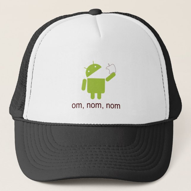 Boné android > maçã (chapéu do camionista) (Frente)