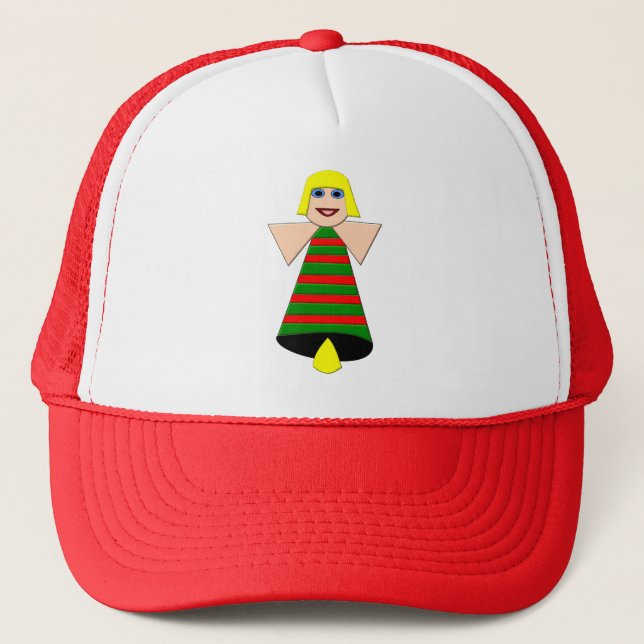 Boné Angel Bell Festivo Trucker Hat (Frente)