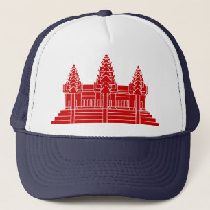 Boné Angkor Wat Cambodian / Khmer Flag