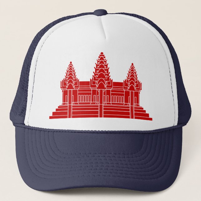 Boné Angkor Wat Cambodian / Khmer Flag (Frente)