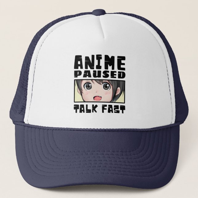 Boné anima pausada fala rápido  (Frente)