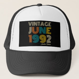 Boné aniversário de 30 anos Vintage, junho de 1992 Ediç