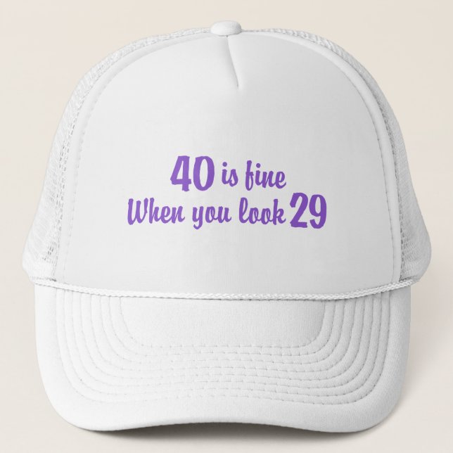 Boné aniversário de 40 anos (Frente)