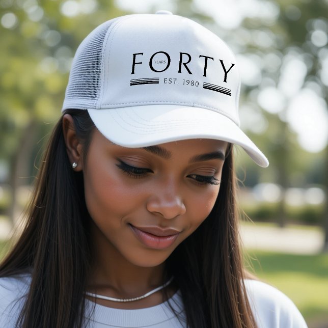 Boné Aniversário de 40 anos de quarenta anos (Criador carregado)