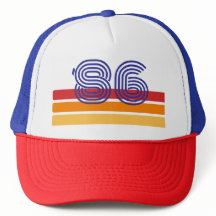 Aniversário de 40 anos Vintage 1986 Retro Stripe S
